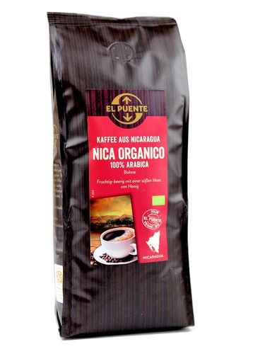BIO Gourmet Kaffee Nicaragua Bohne Fair Trade