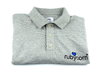 rubycorn Polo-Shirt Unisex Baumwolle grau