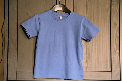 Kinder T-Shirt Denim Blau Bio Baumwolle - Fair Trade