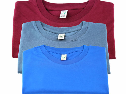 3x Kinder T-Shirt Bio Baumwolle 3 Farben - Fair Wear