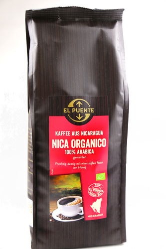 BIO Gourmet Kaffee Nicaragua gemahlen FairTrade