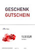 Geschenkgutschein per Mail 15 EUR