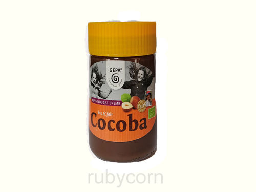Bio Nuss Nougat Creme Cocoba Haselnuss Fair Trade
